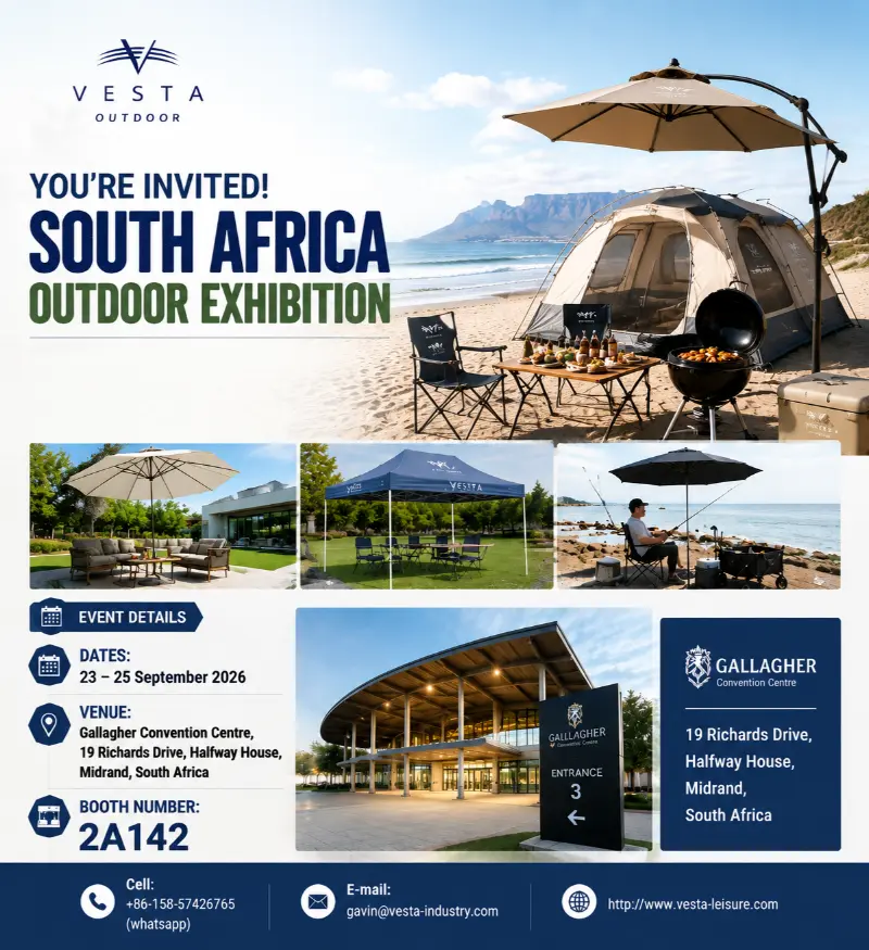 Η VESTA OUTDOOR θα παρουσιάσει καινοτόμες λύσεις υπαίθριας διαβίωσης στην Έκθεση της επωνυμίας της Νότιας Αφρικής στην Κίνα 2026