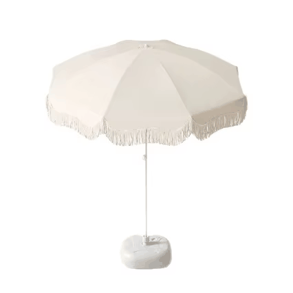 Tassel Ins Style Centre Pole Sunshade Umbrella, Αντιανεμική αναπνεύσιμη, Εμπορική διαφήμιση στην πισίνα στην παραλία